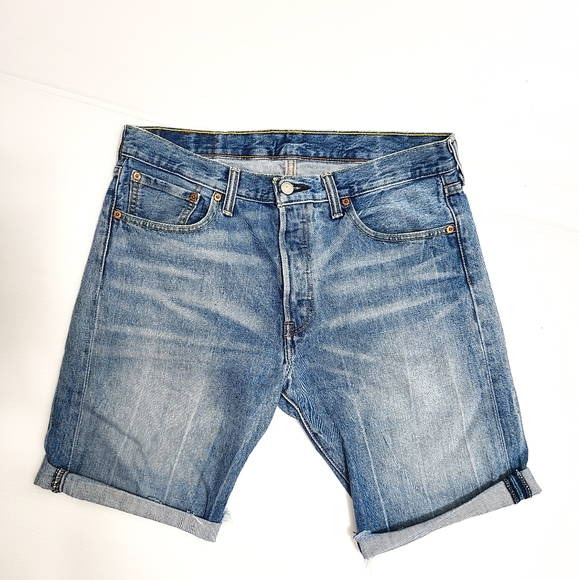 Levi's Pants - Levi's 501 BUTTON Fly BERMUDA Length Jean Shorts